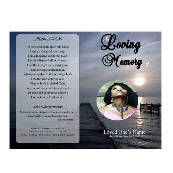 dock funeral program