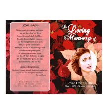 floral funeral program
