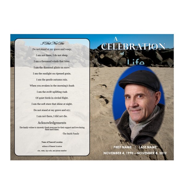 download funeral program template