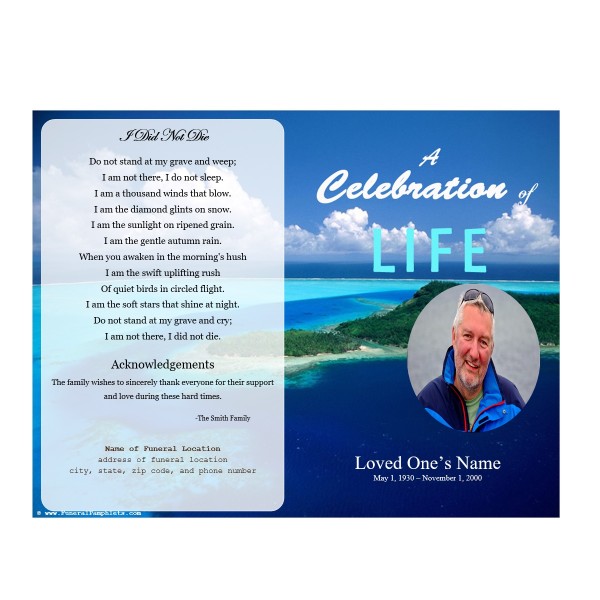 memorial program for funeral