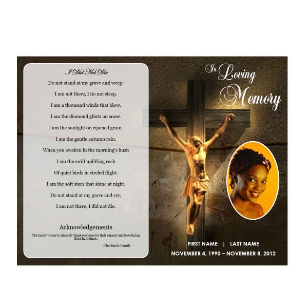 jesus funeral program