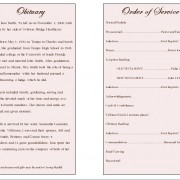Rose Obituary Template