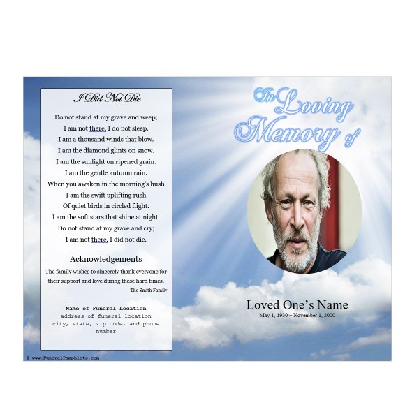 printable funeral programs