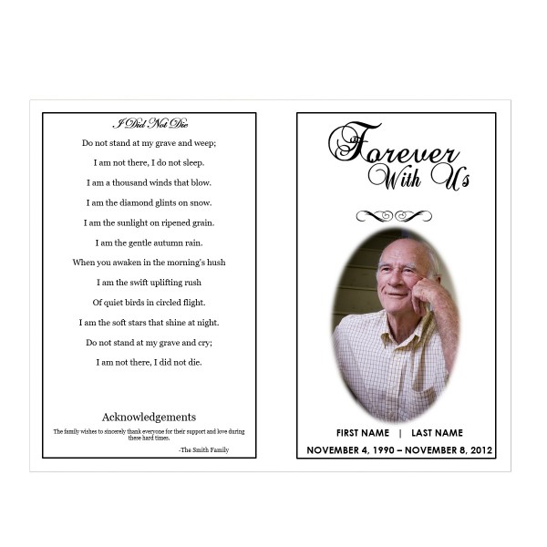 funeral program templates