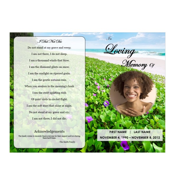 Template for Memorial Service