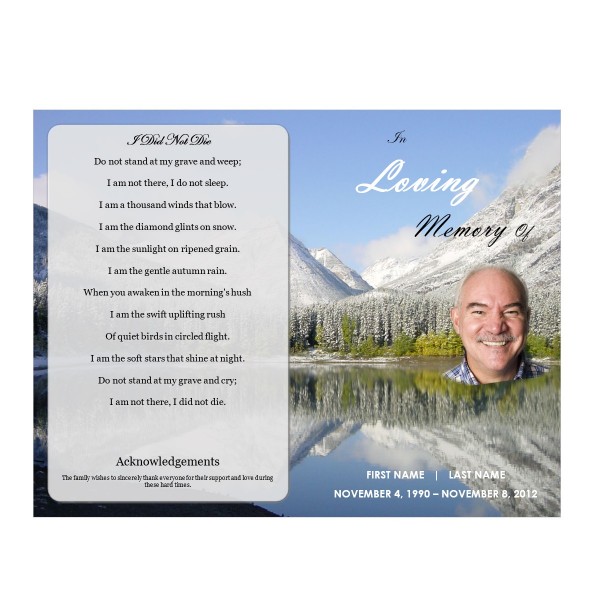 Printable Funeral Template