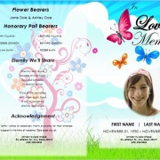funeral template for children