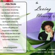 funeral program template word design