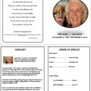 funeral programs word
