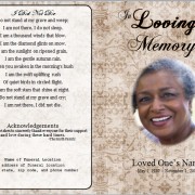 Bifold Funeral Program Template
