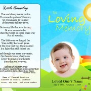 funeral program for child