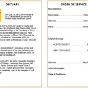 sunset obituary template