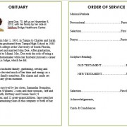 funeral order of service template