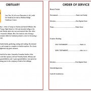obituary order of service