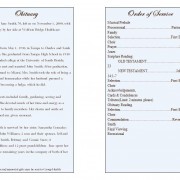 obituary order of service