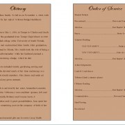 BiFold Obituary Template