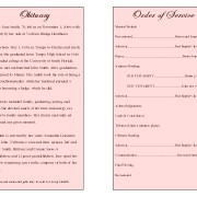 Floral Obituary Template