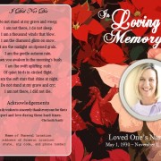 Floral funeral template
