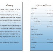 memorial service program