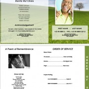 graduated memorial service templates