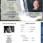 nature theme funeral templates