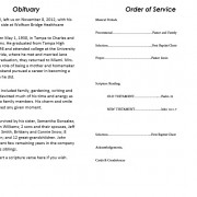 obituary template word