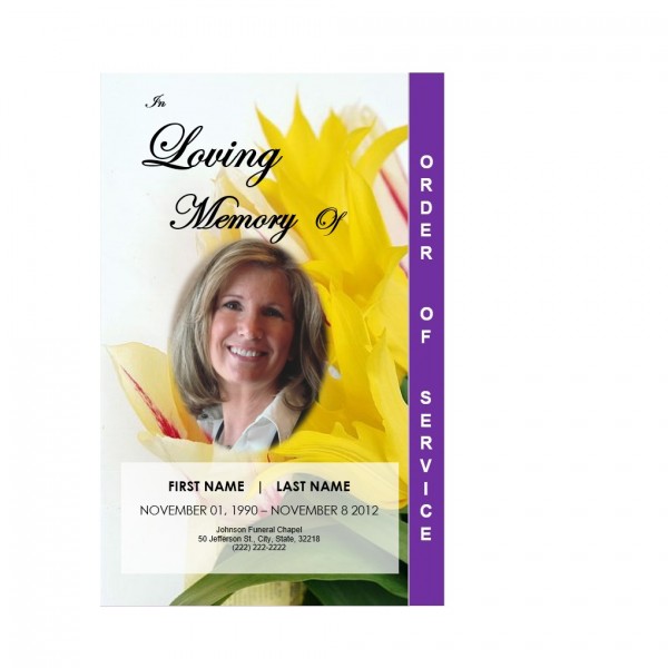 step fold memorial template