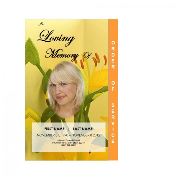 printable graduated funeral order of service