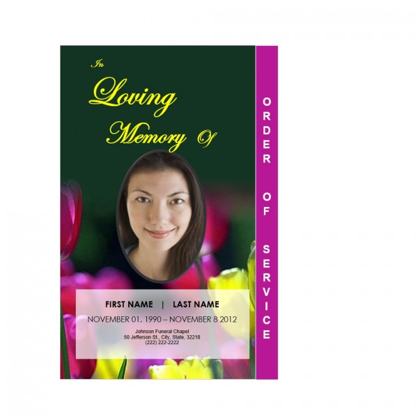 funeral program template word