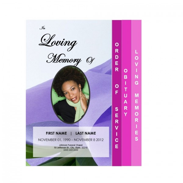 printable funeral program template