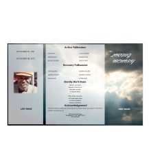 gatefold memorial program