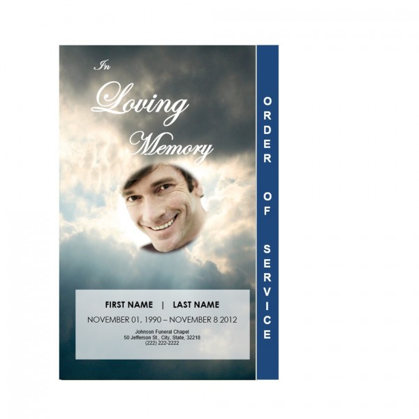 funeral program template word