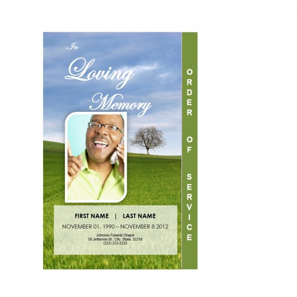 graduated funeral programs