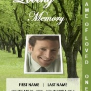 graduated funeral program