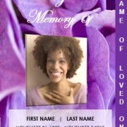 2 Page Graduated Floral Funeral Template