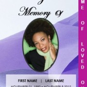 2 Page Graduated Floral Funeral Template