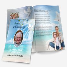 beach funeral template