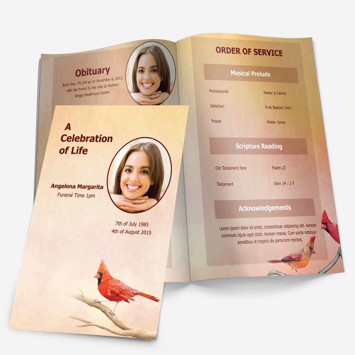 bird funeral program