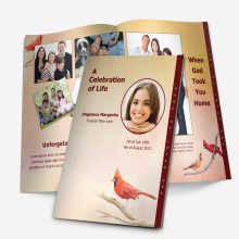 2-page funeral program template