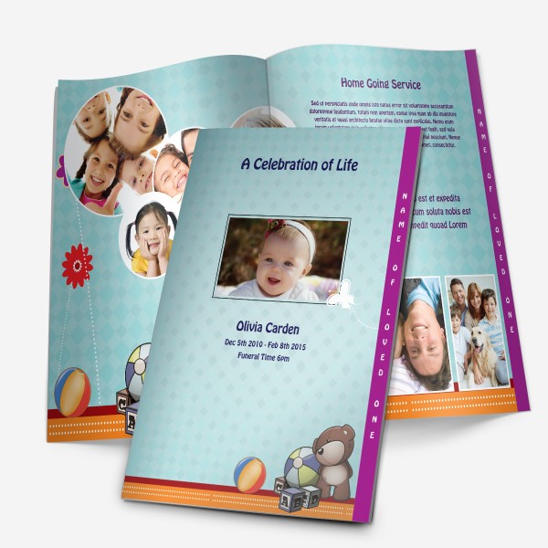 stepfold funeral template for children