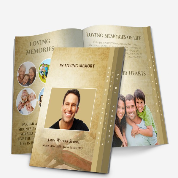 4-Page Graduated Memorial Template
