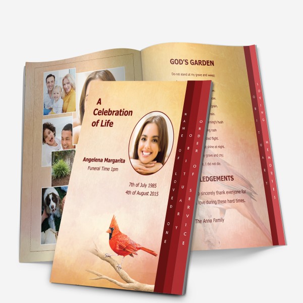 4-Page Funeral Graduated Template