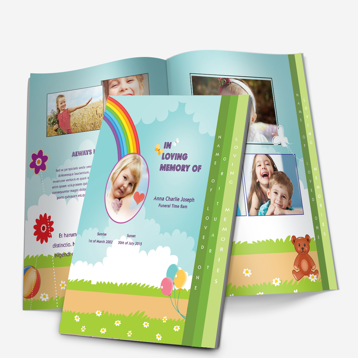 funeral program for baby