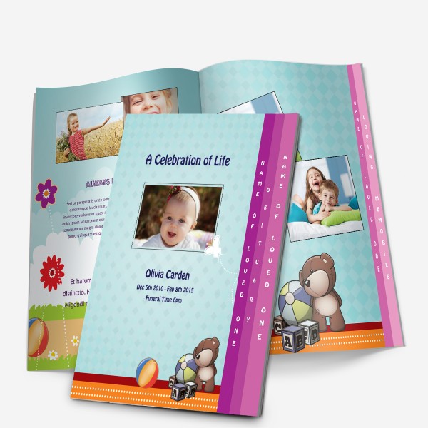 4-Page baby funeral template