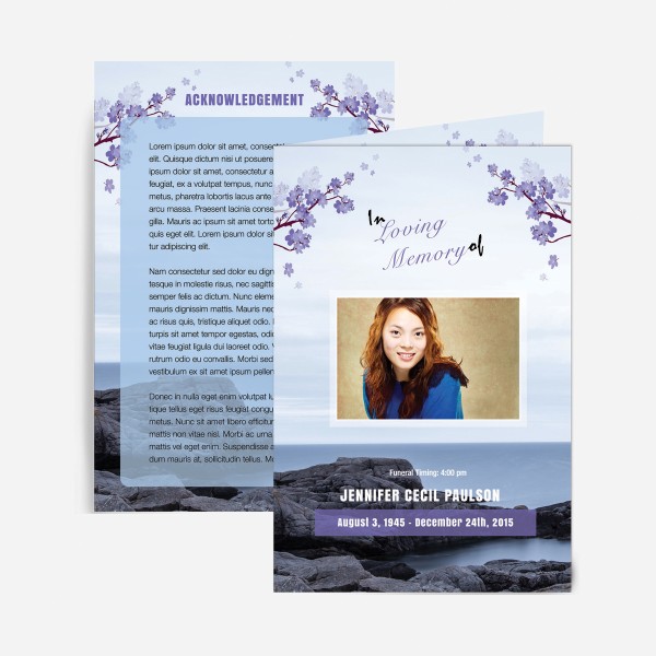 funeral card for mom