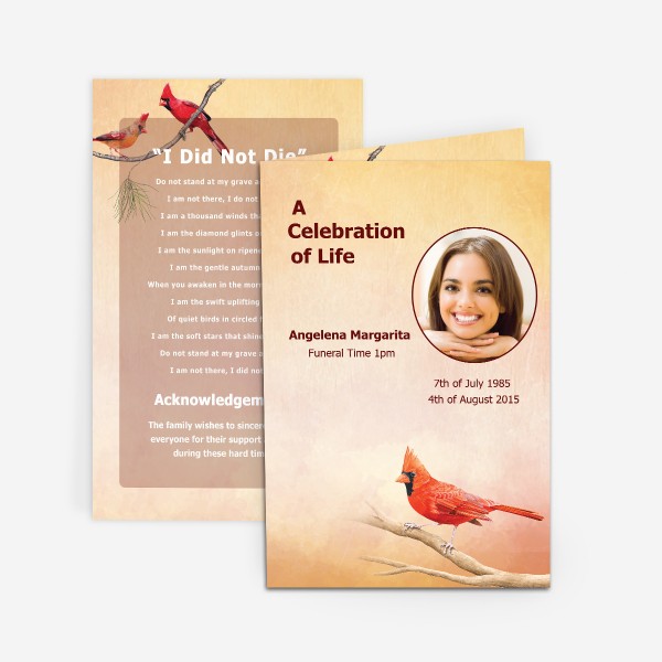 custom funeral cards