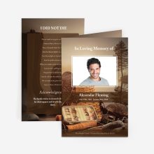 funeral service cards